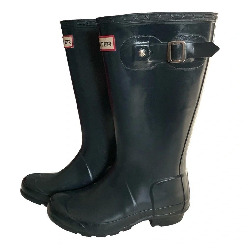 HUNTER 12 Inch Kids Rainboots - Size 2M/3F